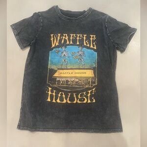 Waffle House Grateful Dead Black T-Shirt